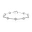14k White Gold Alternating Pave Round Diamond Bracelet - Chalmers Jewelers