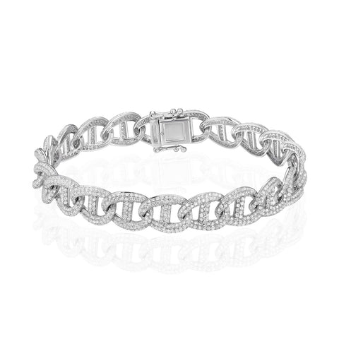 Luvente 14k Diamond Link Bracelet B01585