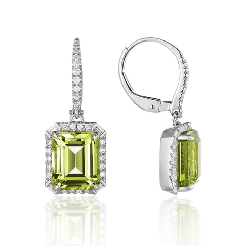 PERIDOT 14K GOLD EARRINGS