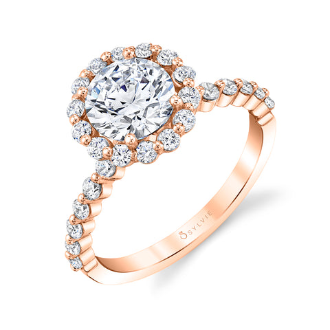 Halo Engagement Ring S1P14 - RB - Chalmers Jewelers