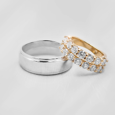 Custom Wedding Band Examples - Chalmers Jewelers