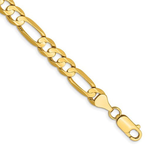 Concave Open Figaro Chain