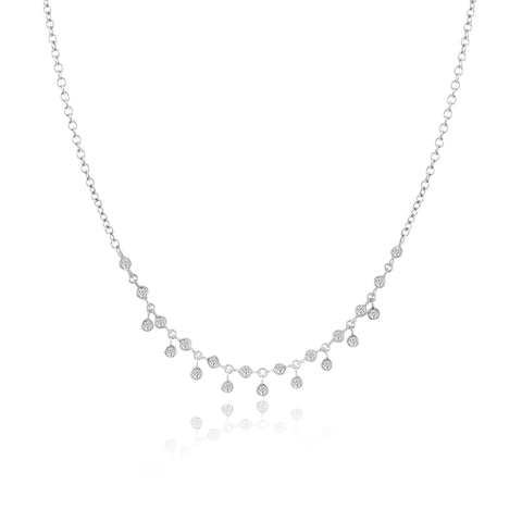 Bezel Diamond Necklace