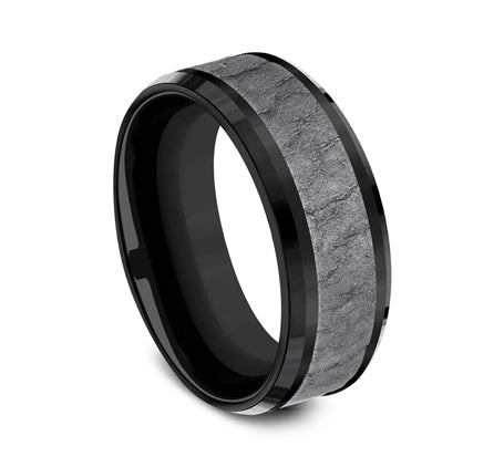 Benchmark Tantalum and Black Titanium 8mm Band CF108626BKTGTA10