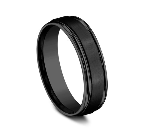 Benchmark Black Titanium 6mm Band RECF7602SBKT10