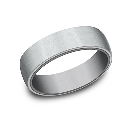 Benchmark 14k White Gold and Tantalum 6.5mm Band RIRCF986561GTA14KW10