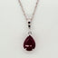 Pear Shape Ruby Necklace 232-00372