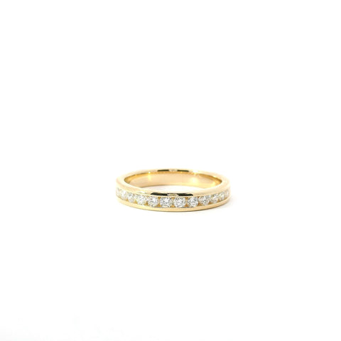14KT Yellow Gold Channel Set Diamond Band