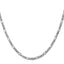 14K White Gold 3mm 20 Inch Flat Figaro Chain