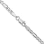 14K White Gold 3mm 20 Inch Flat Figaro Chain