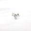 14K White Gold Pear Shape Diamond Stud Earrings