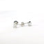 14K White Gold Pear Shape Diamond Stud Earrings