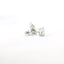 14K White Gold Pear Shape Diamond Stud Earrings