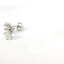 14K White Gold Oval Diamond Stud Earrings