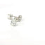 14K White Gold Oval Diamond Stud Earrings