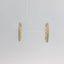 14K Yellow Gold Diamond Huggie Earrings