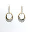 Yellow Gold Fashion Pave Diamond Dangle Earrings 150-07086