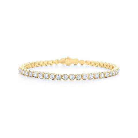 KWIAT 18KT Bezel Set Diamond Line Bracelet B-15553-GROUP-18KY
