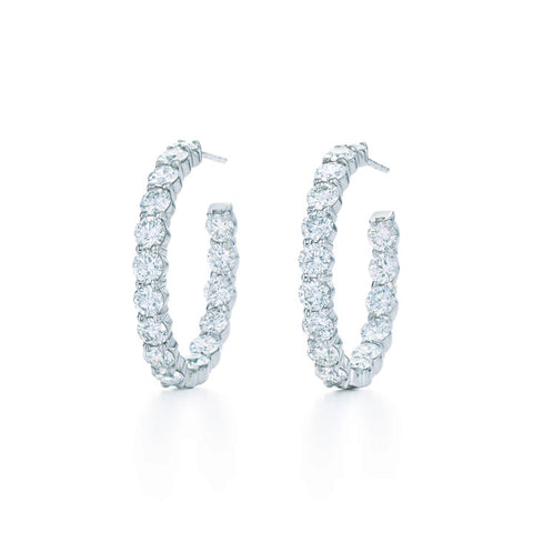 KWIAT 18KT Diamond Hoop Earrings .15CTTW E-15933-0-DIA-18KY