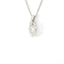 14K White Gold Natural Diamond Pendant