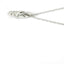 14K White Gold Natural Diamond Pendant