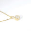 14K Yellow Gold Bezel-Set Natural Diamond Pendant