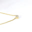 14K Yellow Gold Bezel-Set Natural Princes Cut Diamond Pendant