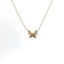 YELLOW GOLD DIAMOND PAVE BUTTERFLY NECKLACE 165-00431