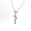 YELLOW GOLD SCATTERED DIAMOND DROP NECKLACE 165-00433