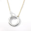Two Tone Circle Necklace 165-00447