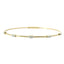 14K Yellow Gold Flexible Diamond Bangle Bracelet