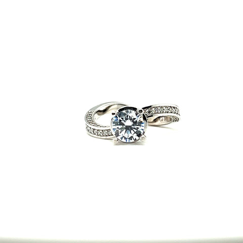 Azalea Twist Diamond Engagement Ring