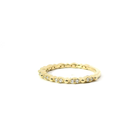 14KT YELLOW GOLD DIAMOND BAND 185-00135