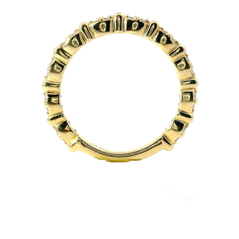 14KT YELLOW GOLD DIAMOND BAND 185-00135