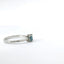 14K White Gold London Blue Topaz and Diamond Ring