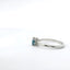 14K White Gold London Blue Topaz and Diamond Ring