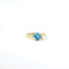 14K Yellow Gold Swiss Blue Topaz Ring