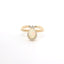 YELLOW GOLD OPAL AND DIAMOND HALO RING 200-04180