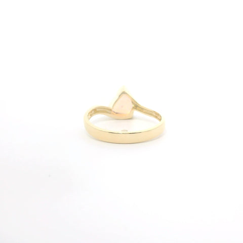 YELLOW GOLD OPAL SOLITAIRE RING 200-04181