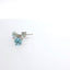 14K White Gold Swiss Blue Topaz Stud Earrings