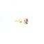 YELLOW GOLD AMETHYST AND DIAMOND HALO STUD EARRINGS 210-03208
