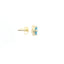 YELLOW GOLD SWISS BLUE TOPAZ AND DIAMOND HALO STUD EARRINGS 210-03209