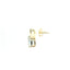 YELLOW GOLD AQUAMARINE  AND DIAMOND EARRINGS 210-03211