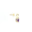 YELLOW GOLD AMETHYST AND DIAMOND EARRINGS 210-03212