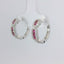 14KT White Gold Diamond and Ruby Earrings