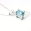 Blue Zircon Solitaire Pendant 230-02406