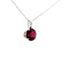 14KT WHITE GOLD RUBELITE TOURMALINE PENDANT 230-02414