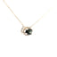 14KT WHITE GOLD LAB GROWN ALEXANDRITE HALO PENDANT 230-02418