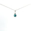 14KT WHITE GOLD BLUE ZIRCON PENDANT 230-02420