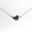 YELLOW GOLD SAPPHIRE AND DIAMOND NECKLACE 231-00246